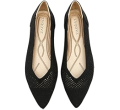 Amazon.com | ZVQQVZ Ballet Flats Shoes for Women Knit Mesh